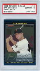 Dan Ortmeier Baseball Cards 2002 Bowman Chrome Draft Picks Prices