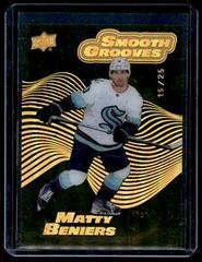 Matty Beniers [Gold Spectrum] #SG34 Hockey Cards 2022 Upper Deck Smooth Grooves Prices