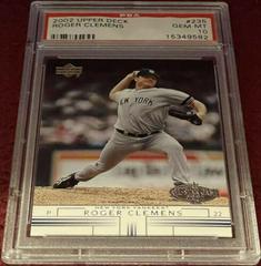 Roger Clemens #235 Baseball Cards 2002 Upper Deck Prices