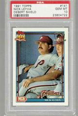 Nick Leyva #141 Baseball Cards 1991 Topps Desert Shield Prices