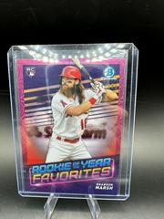 Brandon Marsh [Pink Refractor Mega Box Mojo] Baseball Cards 2022 Bowman Rookie of the Year Favorites Prices
