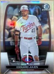 Edouard Julien [Refractor] Baseball Cards 2023 Bowman Chrome Prices