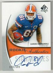 Aaron Hernandez [Autograph] #183 Football Cards 2010 SP Authentic Prices