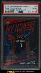 Zion Williamson [Red Wave] Basketball Cards 2019 Panini Donruss Optic My House Prices