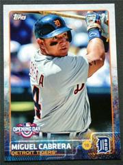 Miguel Cabrera #20 Baseball Cards 2015 Topps Opening Day Prices