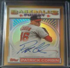 Patrick Corbin [Gold Refractor] #PC Baseball Cards 2020 Topps Finest Flashbacks Autographs Prices