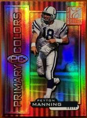 Peyton Manning [Red] #35 Football Cards 1999 Panini Donruss Elite Primary Colors Prices
