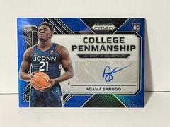 Adama Sanogo [Blue] #CP-ADS Basketball Cards 2023 Panini Prizm Draft Picks College Penmanship Autographs Prices