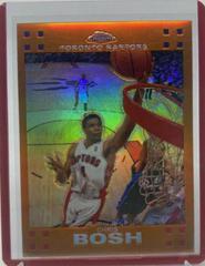 Chris Bosh [Orange Refractor] Basketball Cards 2007 Topps Chrome Prices