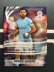 Sergio Aguero Soccer Cards 2017 Topps Chrome UEFA Champions League Lightning Strike Prices