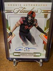 Cameron Thomas [Autograph Gold] #101 Football Cards 2022 Panini Flawless Collegiate Prices