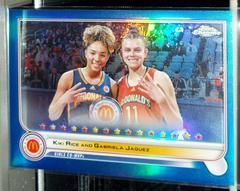 Kiki Rice, Gabriela Jaquez [Blue] #100 Basketball Cards 2022 Topps Chrome McDonald's All-American Prices