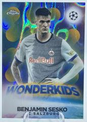 Benjamin Sesko [Gold Lava] Soccer Cards 2022 Topps Chrome UEFA Club Competitions Wonderkids Prices