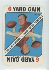 Sonny Jurgensen #51 Football Cards 1971 Topps Game Cards Prices