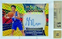 Shai Gilgeous Alexander [Gold] Basketball Cards 2018 Panini Select Rookie Signatures Prices