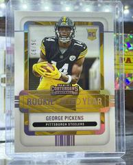 George Pickens [Silver] #ROY-GPI Football Cards 2022 Panini Contenders Rookie of the Year Prices