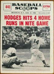 Hodges Hits 4 Home [Runs in Nite Game] Baseball Cards 1961 NU Card Scoops Prices