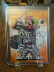 Mike Trout [Orange] Baseball Cards 2022 Topps Inception Prices