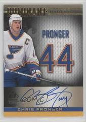Chris Pronger [Gold Autograph] Hockey Cards 2020 SP Signature Edition Legends Dominant Digits Prices