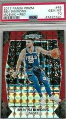 Ben Simmons [Red] #48 Basketball Cards 2017 Panini Prizm Mosaic Prices