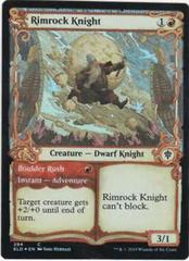 Rimrock Knight & Boulder Rush [Showcase Foil] Magic Throne of Eldraine Prices