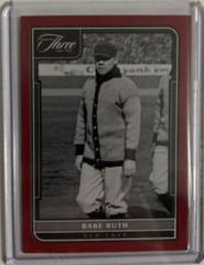 Babe Ruth [Red] Baseball Cards 2022 Panini Three and Two Prices