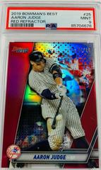Aaron Judge [Red Refractor] #25 Baseball Cards 2019 Bowman's Best Prices