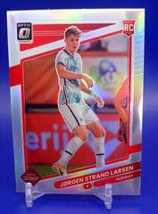 Jorgen Strand Larsen [Optic Holo] #106 Soccer Cards 2021 Panini Donruss Road to Qatar Prices