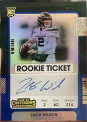 Zach Wilson [Autograph Reverse] #102 Football Cards 2021 Panini Contenders Prices