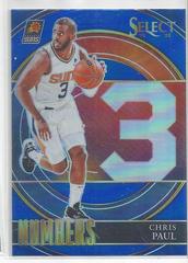 Chris Paul [Blue Prizm] #34 Basketball Cards 2021 Panini Select Numbers Prices