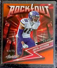 Justin Jefferson [Spectrum Blue] #2 Football Cards 2023 Panini Absolute Rock Out Prices