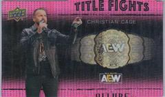Christian Cage [Pink] #TF-11 Wrestling Cards 2022 Upper Deck Allure AEW Title Fights Prices