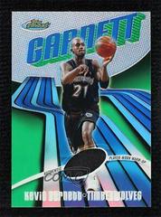 Kevin Garnett [Jersey Gold Refractor] #124 Basketball Cards 2003 Finest Prices