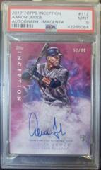 Aaron Judge [Autograph Magenta] #112 Baseball Cards 2017 Topps Inception Prices