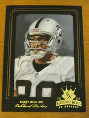Jerry Rice [Gold] #69 Football Cards 2003 Panini Donruss Gridiron Kings Prices