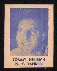 Tommy Henrich [Hand Cut] #42 Baseball Cards 1948 R346 Blue Tint Prices