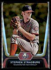 Stephen Strasburg [Gold] #80 Baseball Cards 2012 Bowman Platinum Prices