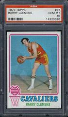 Barry Clemens Basketball Cards 1973 Topps Prices