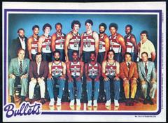 Washington Bullets Basketball Cards 1980 Topps Pin-Ups Prices