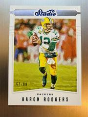 Aaron Rodgers [Blue] Football Cards 2019 Panini Chronicles Studio Prices