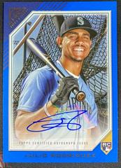 Julio Rodriguez [Blue] #RA-JR Baseball Cards 2022 Topps Gallery Rookie Autographs Prices