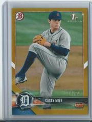Casey Mize [Gold] #BD-1 Baseball Cards 2018 Bowman Draft Prices