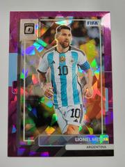 Lionel Messi [Optic Purple Ice] #10 Soccer Cards 2022 Panini Donruss Prices