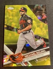 Michael Bourn [Gold] #127 Baseball Cards 2017 Topps Chrome Sapphire Prices