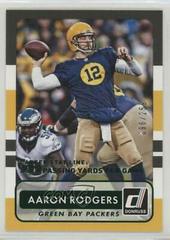 Aaron Rodgers [Career Stat Line] #20 Football Cards 2015 Panini Donruss Prices