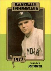 Joe Sewell Baseball Cards 1980 Baseball Immortals Prices