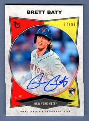 Brett Baty Baseball Cards 2023 Topps Brooklyn Collection Autographs Prices