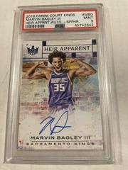 Marvin Bagley III [Sapphire] Basketball Cards 2018 Panini Court Kings Heir Apparent Autographs Prices
