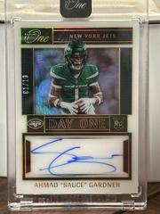 Ahmad 'Sauce' Gardner [Day Autograph Gold] #103 Football Cards 2022 Panini One Prices