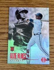 Ozzie Albies [Trophy Collection Red] Baseball Cards 2018 Panini Chronicles Illusions Prices